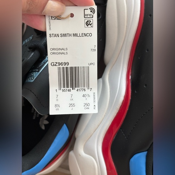 Adidas Stan Smith Millencon Sneakers Core Black Size US 8.5 Women GZ9699 - Picture 7 of 16